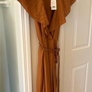 Vince Rust Midi Dress